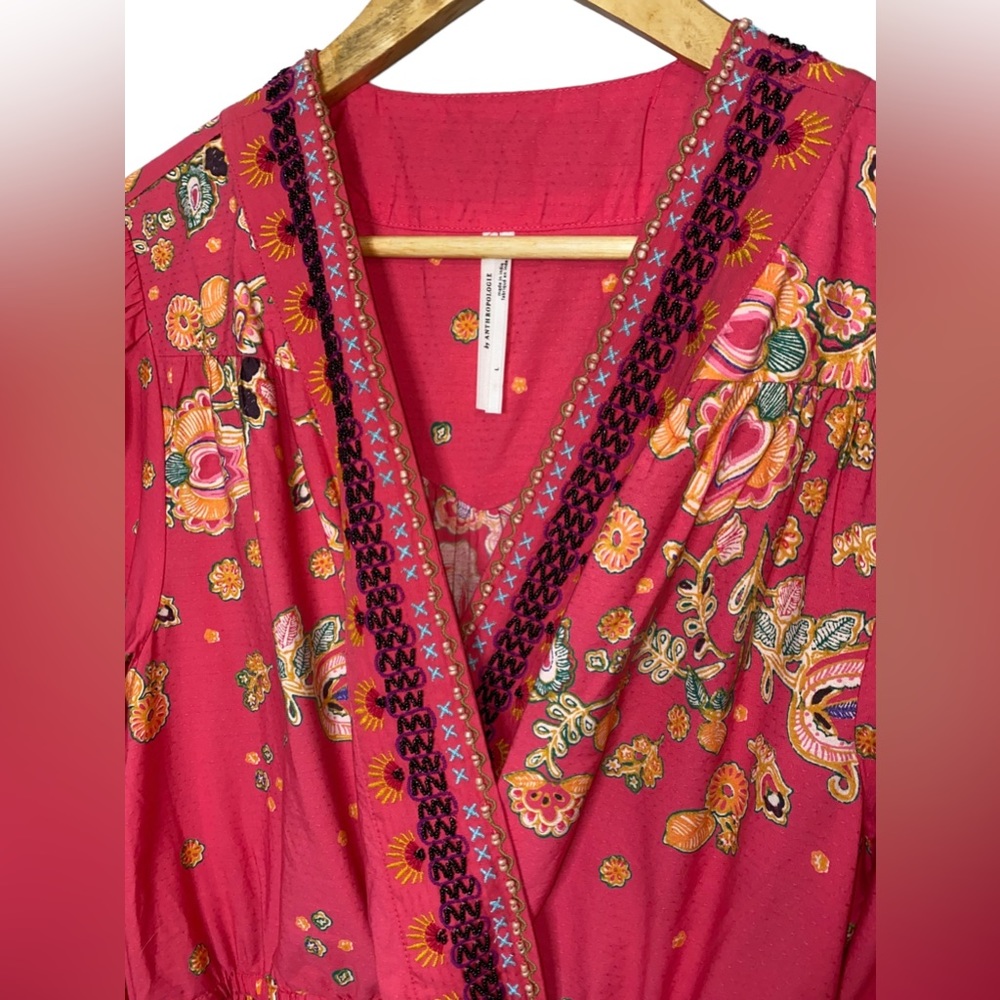 Anthropologie! Raquel Embellished Embroidered Beaded Mini Dress - Picture 8 of 10